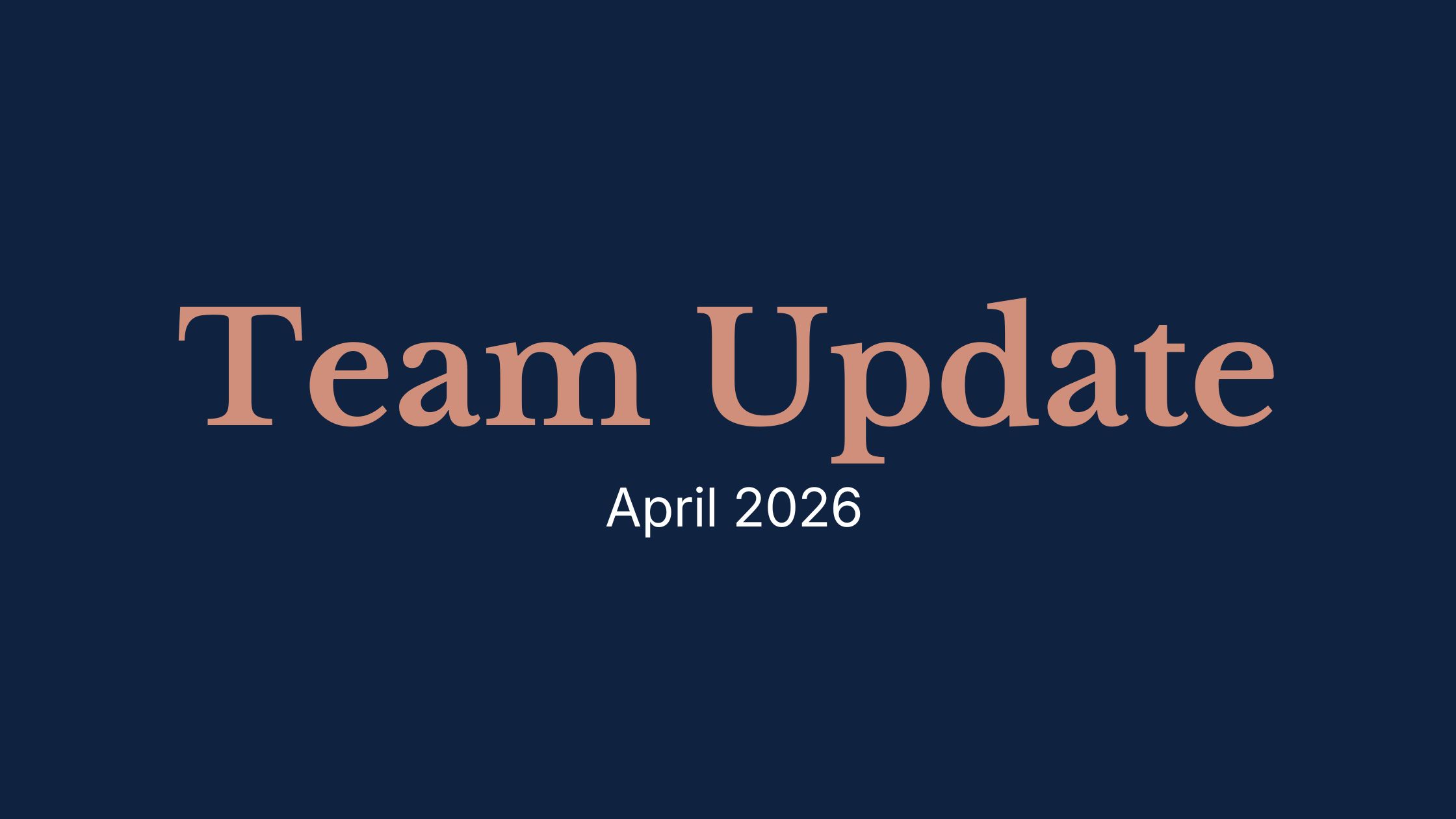 Team news | Spring is here – and so is plenty to celebrate